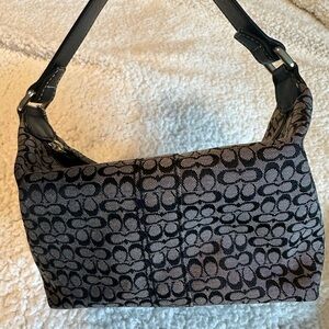 Coach Signature Black and Gray handbag
